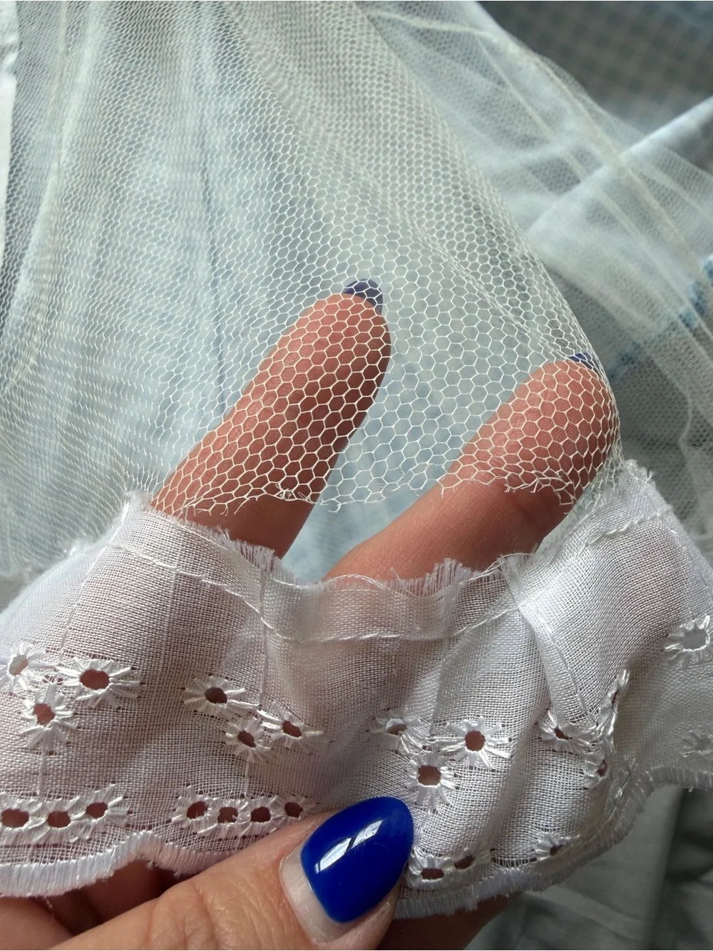 Dorothy Blue Gingham Pinafore Dress with Puff Sleeves
